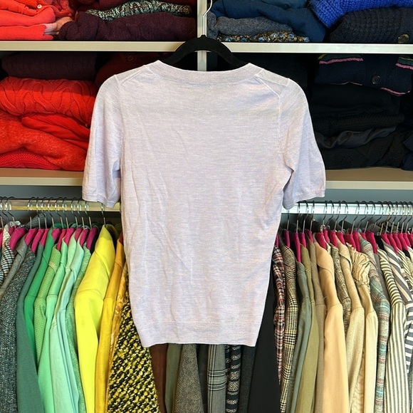 J Crew 100% cashmere short sleeve crew neck sweater top size XS​ - Picture 3 of 3